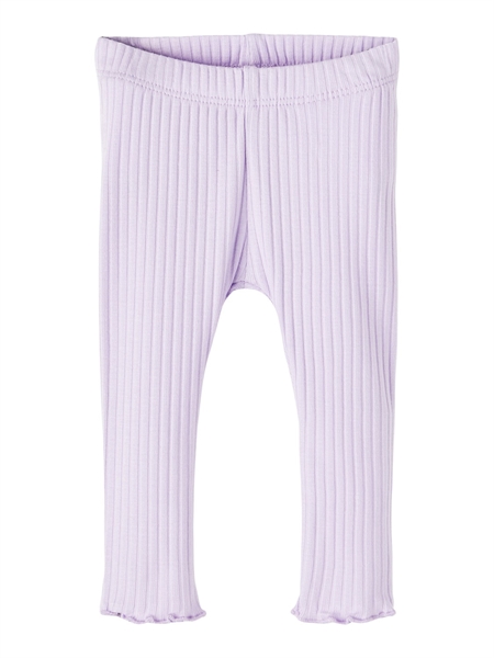 Billede af NAME IT Rib Leggings Dyssa Pastel Lilac